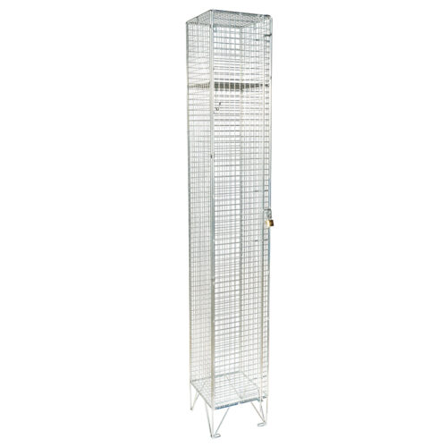 1 Door Wire Mesh Locker Single Nest