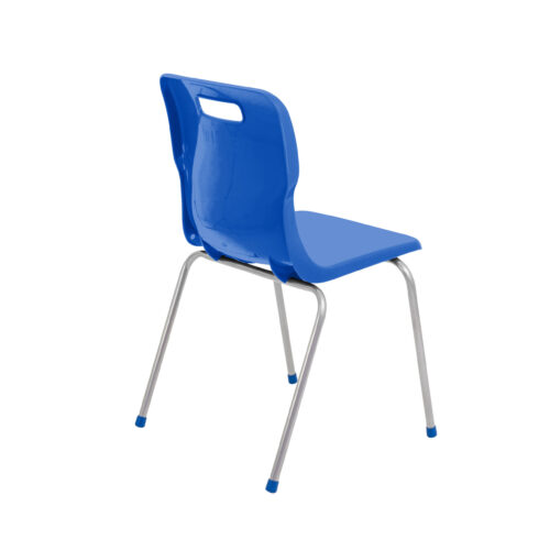 Titan Blue 4 Leg Chair Rear View