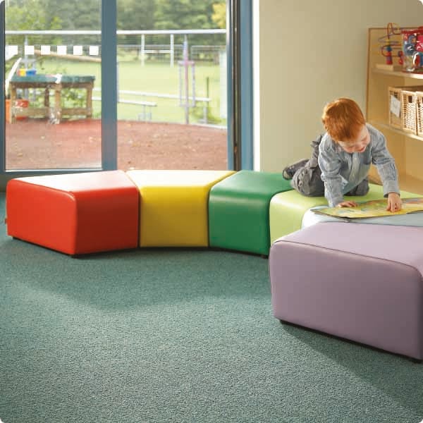 Junior Height Zig Zag Stools in use