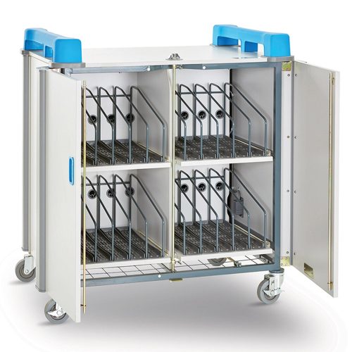 Lapcabby 20v Charging Trolley with open doors