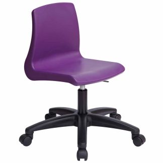 Metalliform NP Swivel Chair with Purple Seat