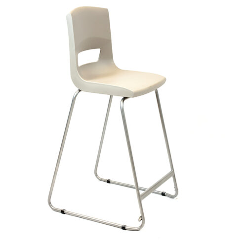 Postura Plus High Back Stool Ash Grey