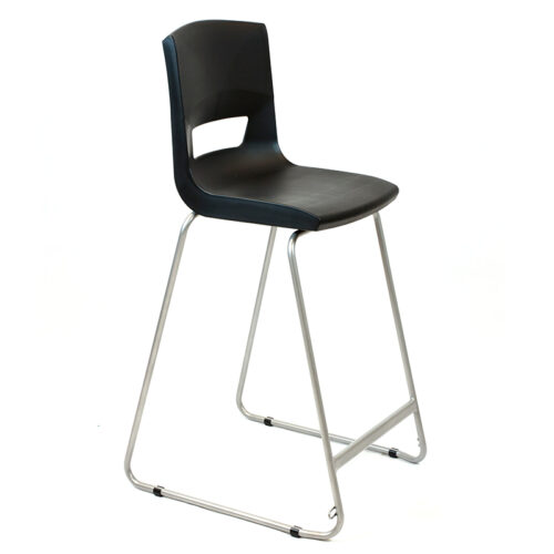 Postura Plus High Back Stool Jet Black