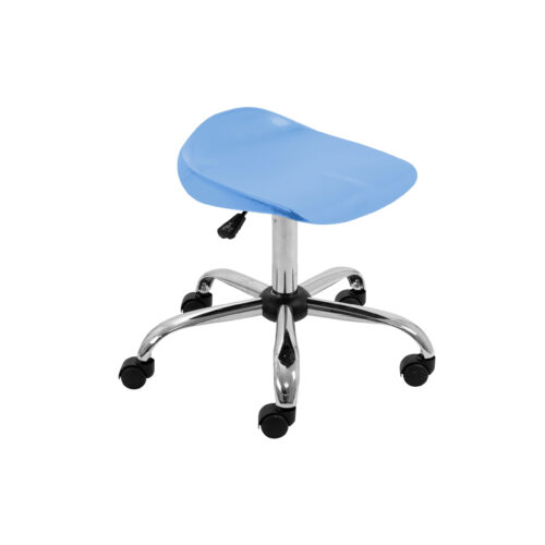 Soft Blue Titan Swivel Stool