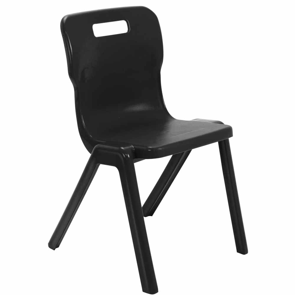 Titan Black One Piece Classroom Chair