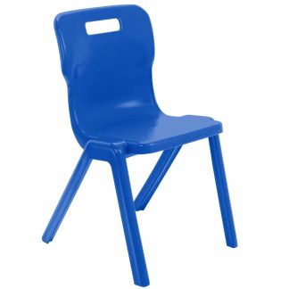Titan Blue One Piece Classroom Chair