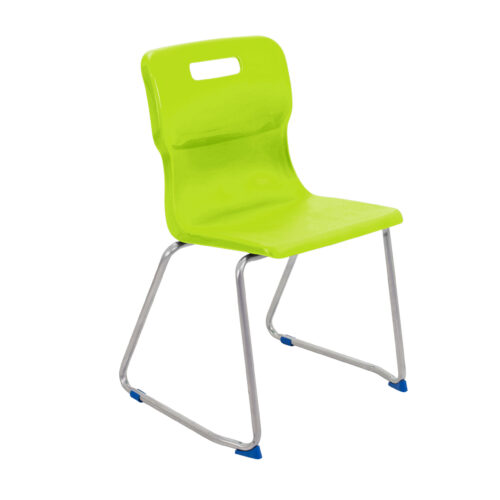 Titan Lime Skid Frame Chair