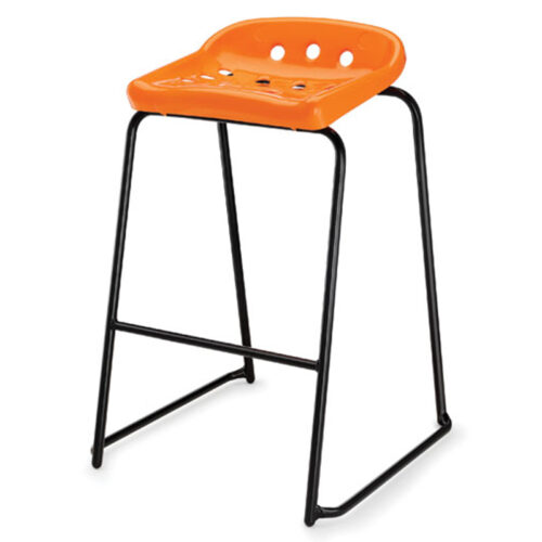 Orange Hille Pepperpot Stool