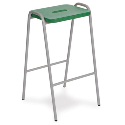 Green Hille Wooden Top Stool