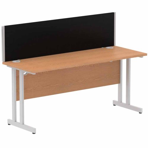 Henley Cantilever Desk with Black Henley Screen