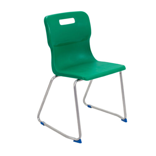 Titan Green Skid Frame Chair