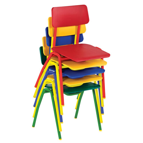 Stack of Metalliform BS Chairs