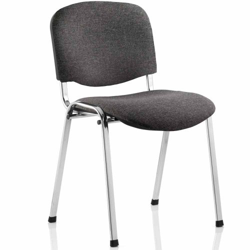 ISO Chair with Charcoal Fabric and Chrome Frame