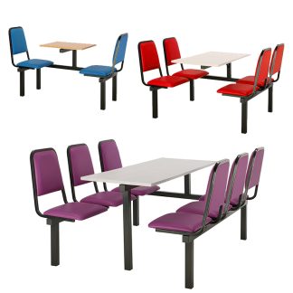 Vinyl Canteen Fast Food Seating Range