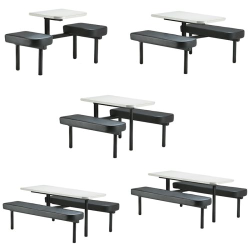 Bench Style Fast Food Canteen Seating Range