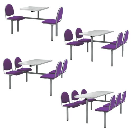 Fabric Fast Food Canteen Seating range