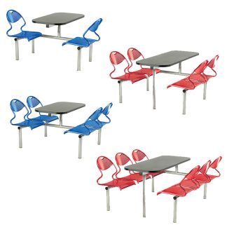 Fast Food Metal Canteen Seating Range