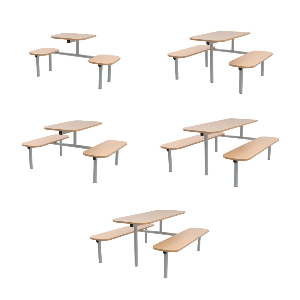 Fast Food Wooden Bench Units Range