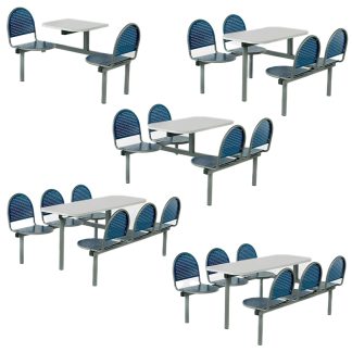 Heavy Duty Fast Food Metal Canteen Seating Range