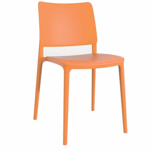 Huddle Indoor Outdoor Orange Tone Chair
