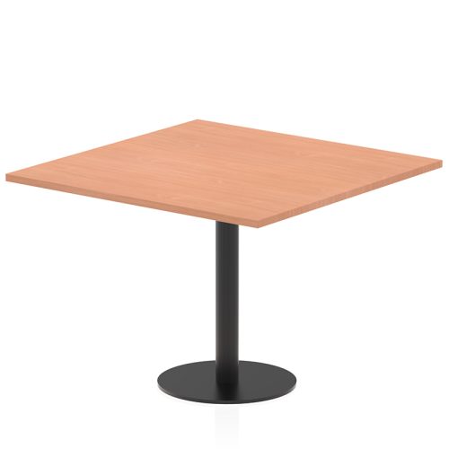 Henley Base Meeting Table Beech Top Black Frame