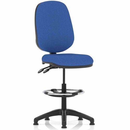 Henley Blue Draughtsman Chair without Arms