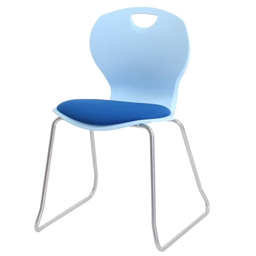 Sky Blue Advanced Evo Chair with Skid Base & Blue Seat Pad