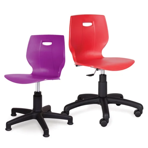 Advanced Red & Purple Geo ICT Swivel Chairs