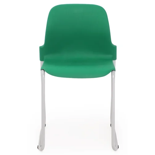 Green Masterstack Chair with Skid Base