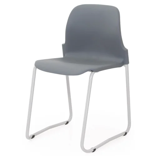 Grey Masterstack Chair with Skid Base