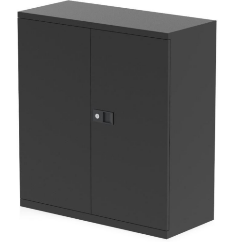 Bisley Black 1000mm High Metal Cupboard