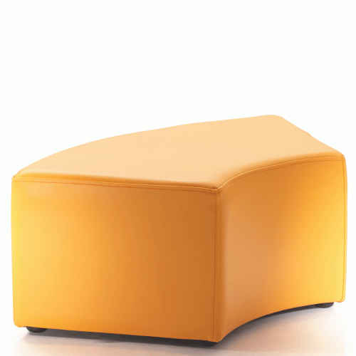 Orange 45 Degree Angled Stool