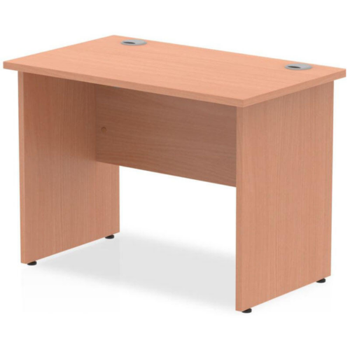 600mm Deep Henley Beech Panel End Rectangular Desk