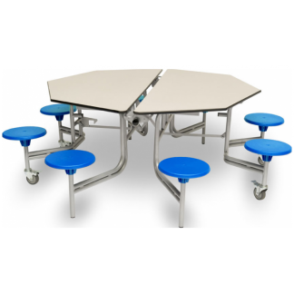 Spaceright Octagonal Mobile Folding Dining Unit