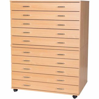 A1 10 Drawer Mobile Planchest