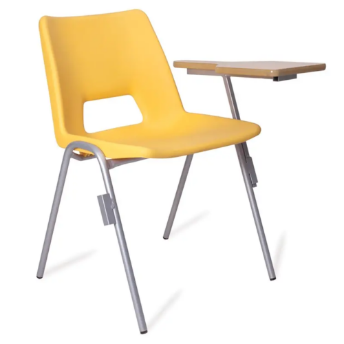 Yellow Advanced Poly Chair with Tablet Arm