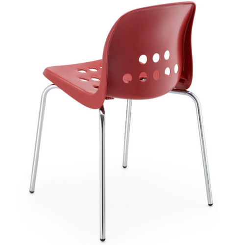 Red Apero 4 Leg Chair Rear View