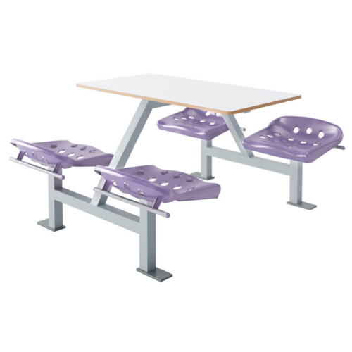 4 Seater Dual Access Apero Stool Fast Food Canteen Units