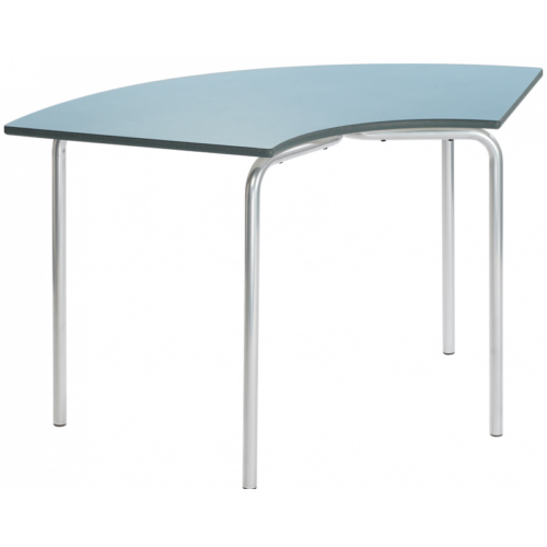 Grey Metalliform Arc Table