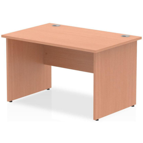 800mm Deep Henley Beech Panel End Rectangular Desk