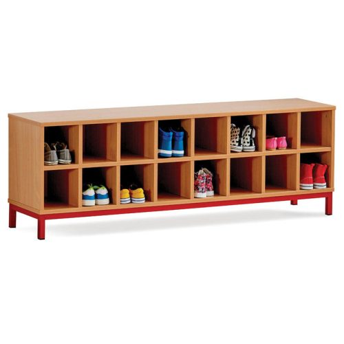 Monarch Cloakroom Storage Bench with 20 compartments