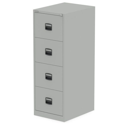 Bisley 4 Drawer Light Grey Filing Cabinet