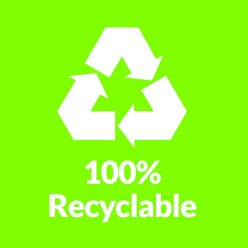 100% recyclable icon