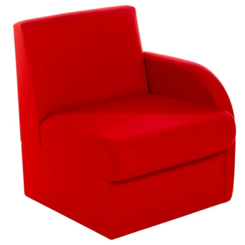 Red Beth Modular Reception Seat with Left Arm