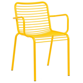Signal Yellow Contour Indoor Outdoor Cafe Armchair