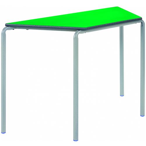 Green Trapezoidal Crush Bent Table