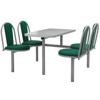 Upholstered Fast Food Canteen Seating Unit