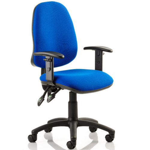 Blue Henley Chair with Height Adjustable Arms