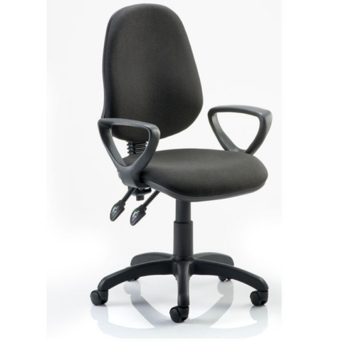 Black Henley Office Chair with Loop Arms