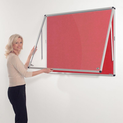 Metroplan Red Tamperproof Noticeboard